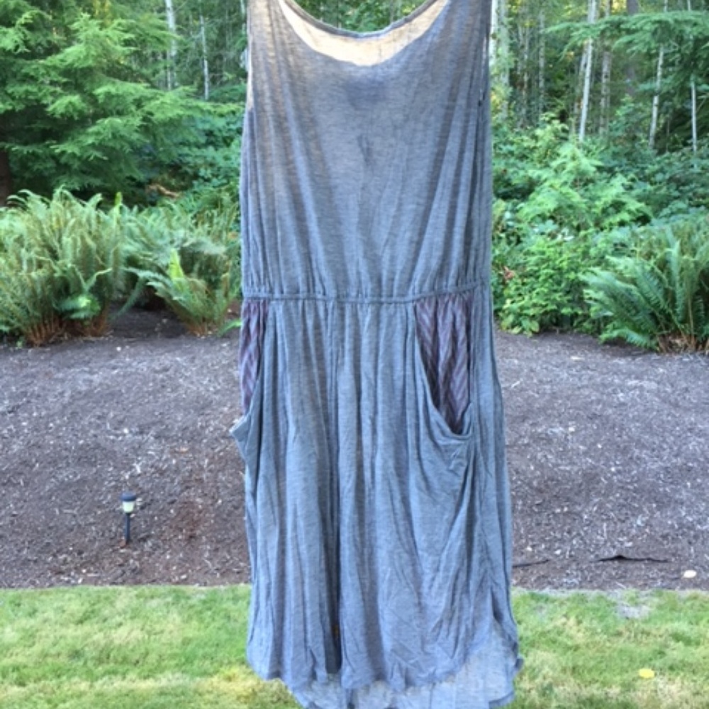 Raven & Lily Grey Vintage Punk Short Tank Dress
